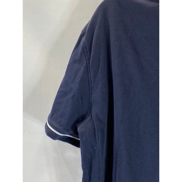 BANANA REPUBLIC Men's Preppy Navy Luxe Touch Performance Short Sleeve Polo SZ M - Picture 4 of 12